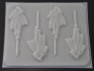 162sp Capeman Full Body Chocolate or Hard Candy Lollipop Mold